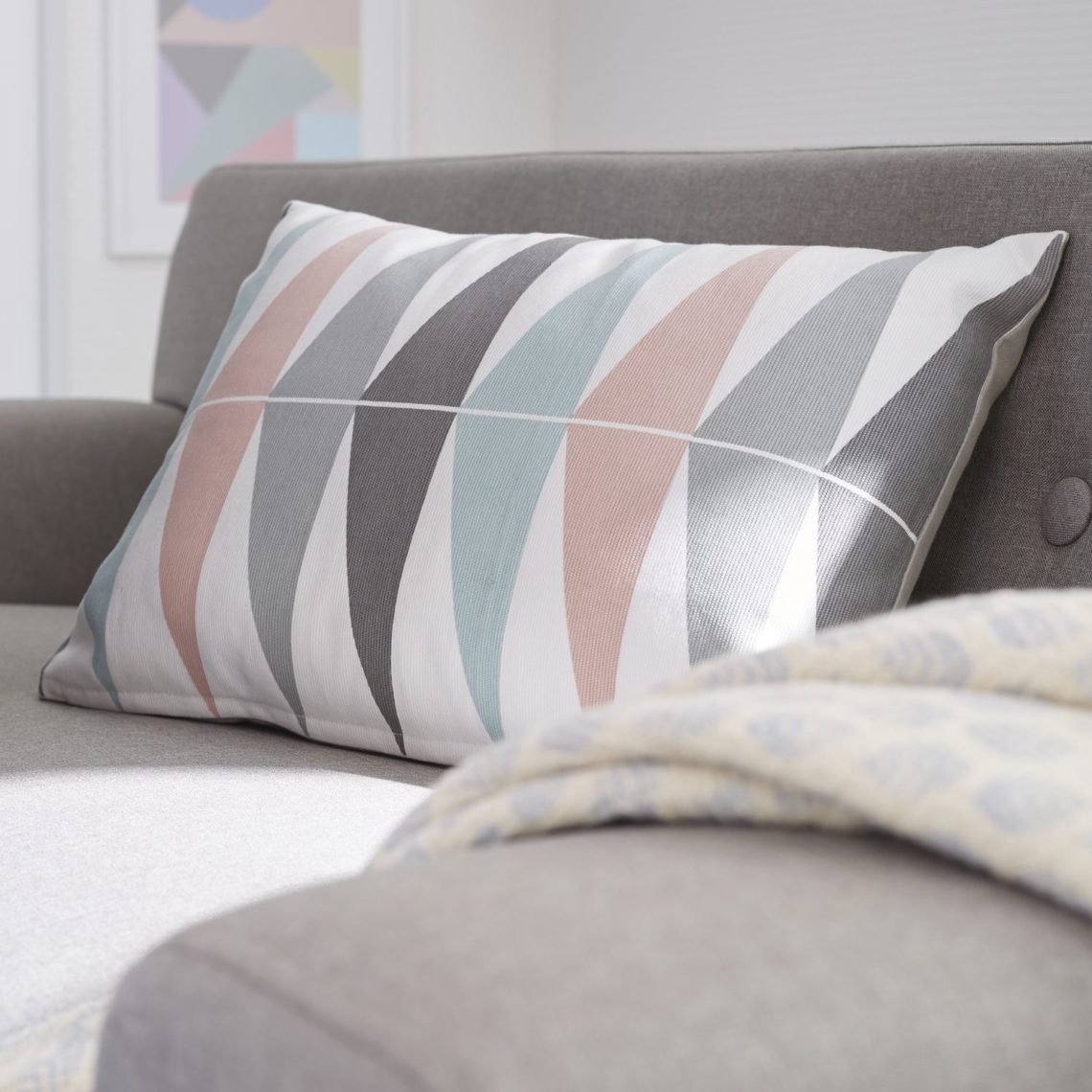 Nunubee Housse Coussin Coussin Decoration Canapé Deco Canapé Scandinave Deco, Ligne 8 45x45CM