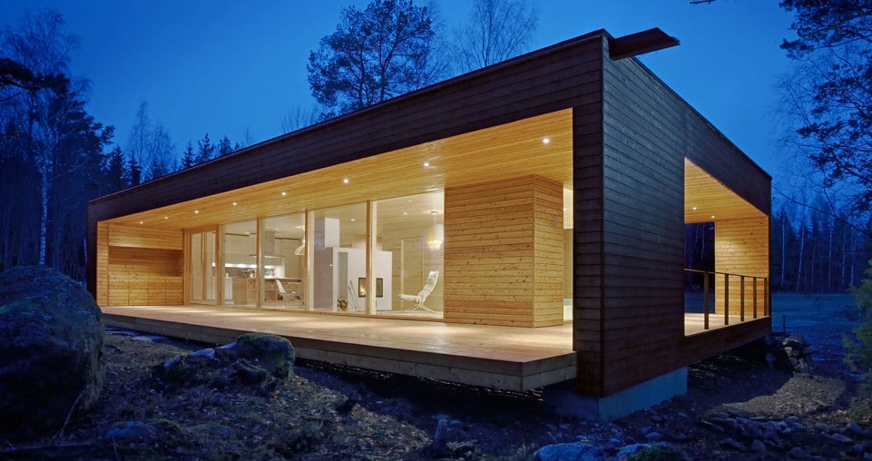La construction de maison en bois massif  Design Obsession