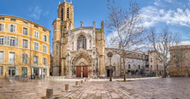 The Aix Cathedral in Aix-en-Provence, France