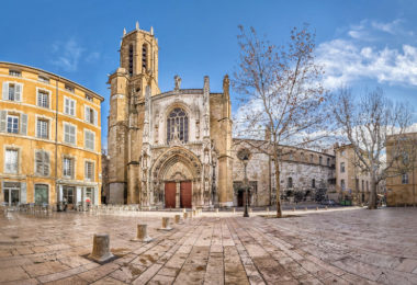 The Aix Cathedral in Aix-en-Provence, France