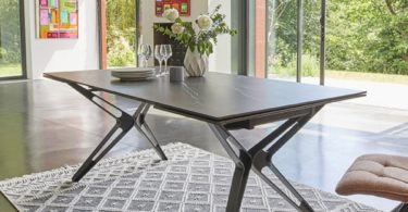 table-ceramique-design-extensible-pieds-x-nova